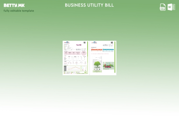 Модерен стил Катар Кахра Маа шаблон страници за деловни сметки за комунални услу